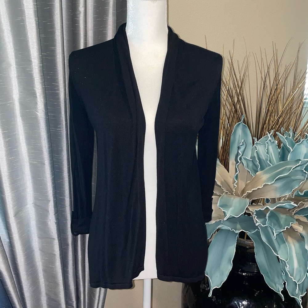 Joan Vass black cardigan